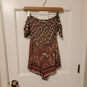 Off the shoulder romper